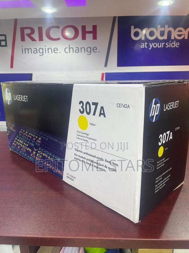 Fit HP 307A Yellow Toner Cartridge - main view
