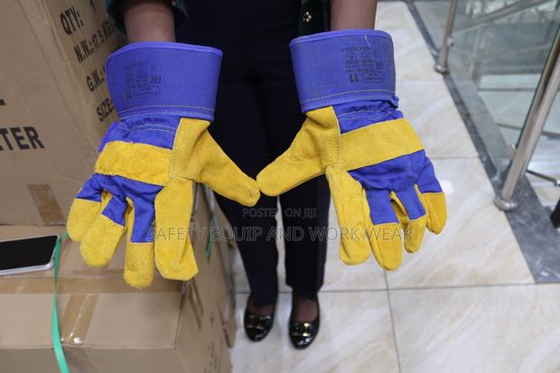 Short Leather Rigger Gloves - main view