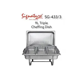 Signature 9L Tripple Stainless Steel Chafing Dish