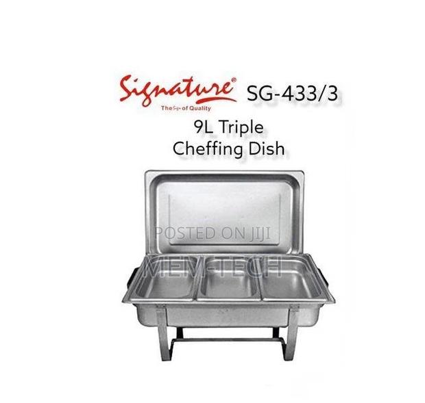Signature 9L Tripple Stainless Steel Chafing Dish