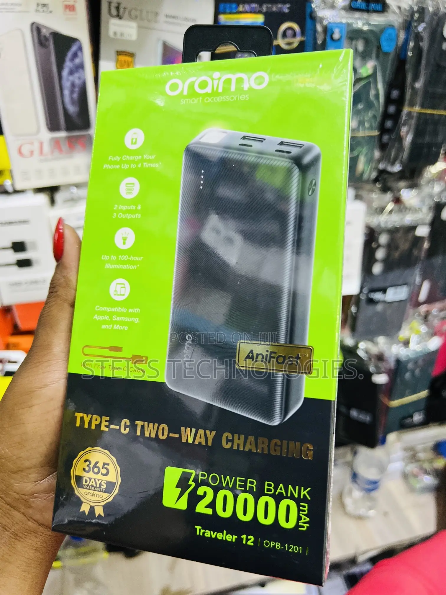 Oraimo 20000mah Powerbank.