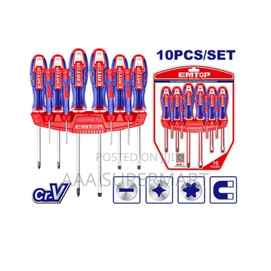 Emtop 10 PCS Screwdriver and Precision Screwdriver Set