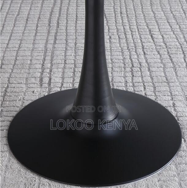 Dining Table : Round Black Eames Table Without Chairs - thumbnail 3