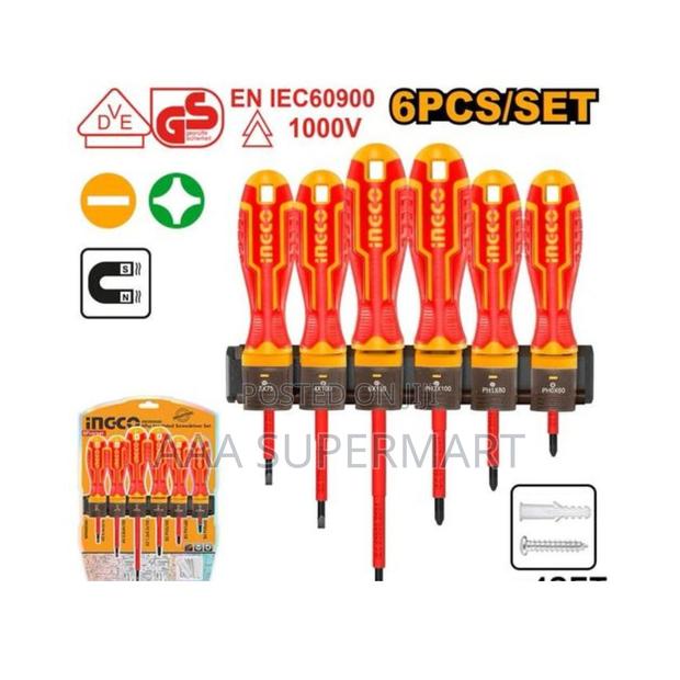 Emtop 6 PCS Insulated Screwdriver Set
