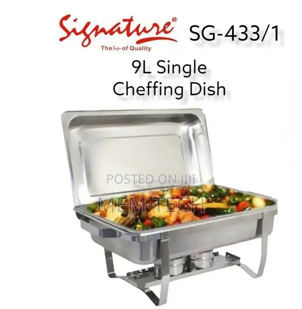 Signature 9L Single Stainless Steel Chafing Dish Buffet Food