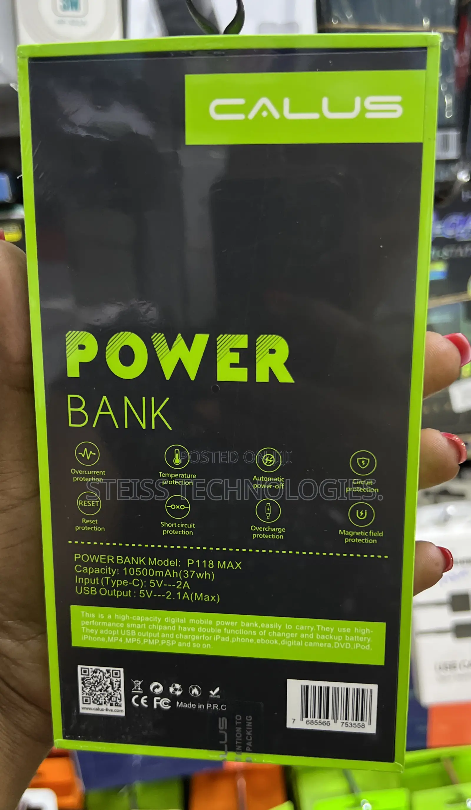 Calus 10000mah Slim Portable Powerbank.