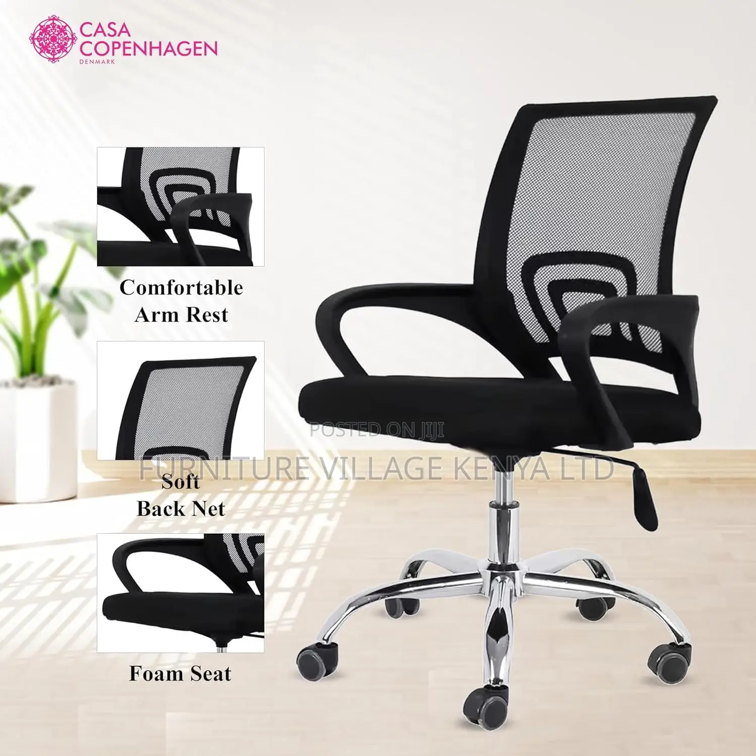 Office Chair: High-Quality Black Computer Desk Chair