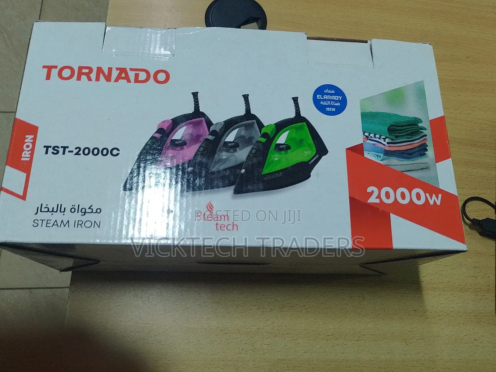 Steam Iron Box Tornado 2000watss With 1 YR Warranty