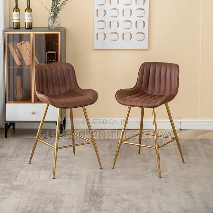 Home Chairs: Modern Upholstered Counter Height Barstool