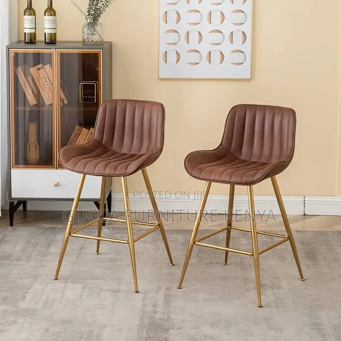 Home Chairs: Modern Upholstered Counter Height Barstool