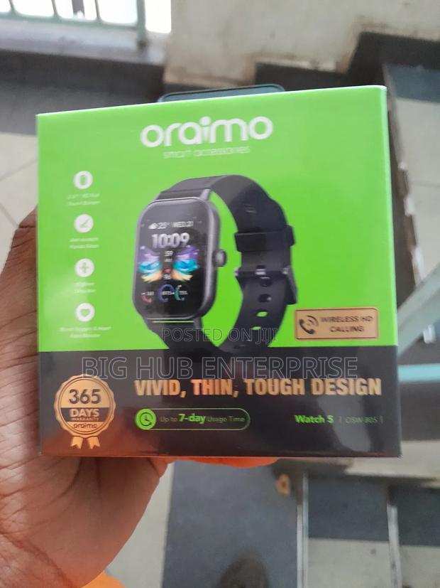 Oraimo Watch 5 HD Panda Glass 1ATM Smart Watch