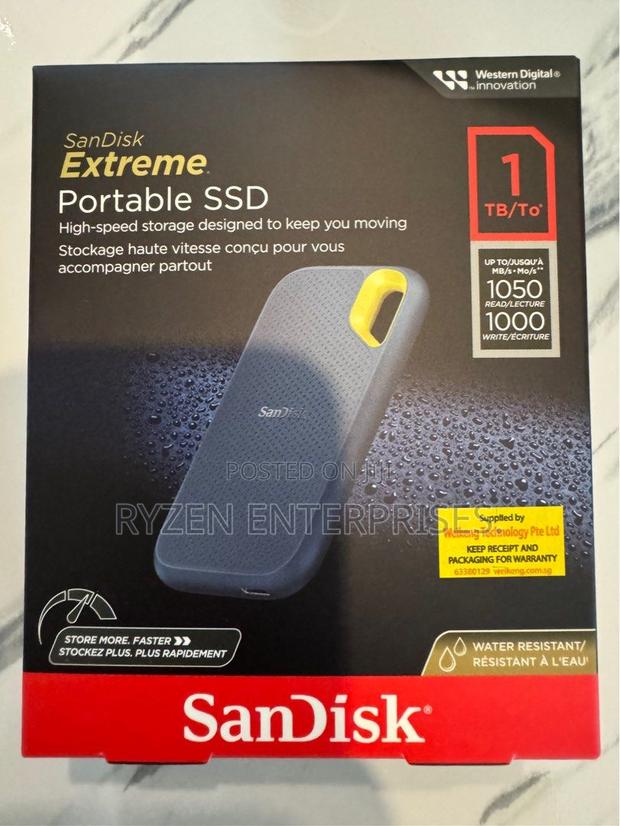 Sandisk E61 Extreme Portable External Ssd V2 1tb - main view
