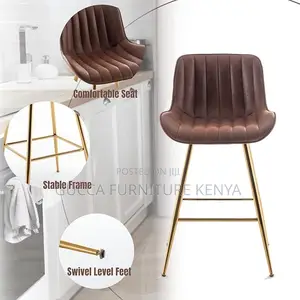 Home Chairs: Modern Upholstered Counter Height Barstool