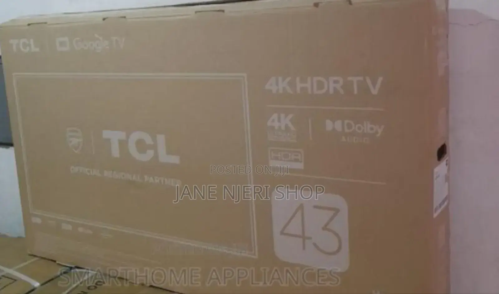 Original. 43"Smart Android TCL Tv Brand New