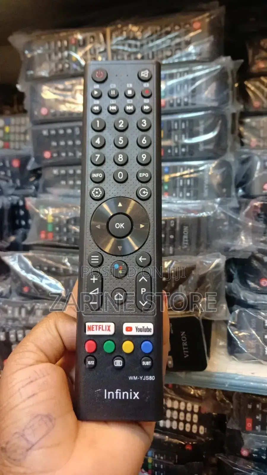 Infinix Remote Control for Smart Tv Youtube Netflix Button