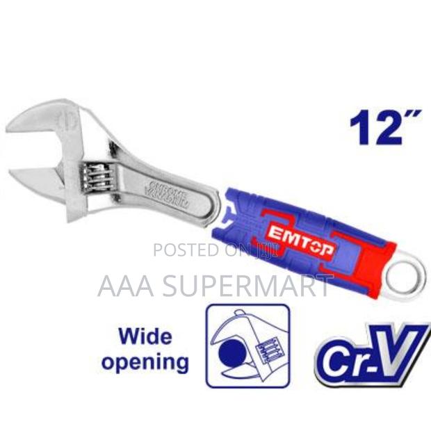 Emtop Adjustable Wrench - main view