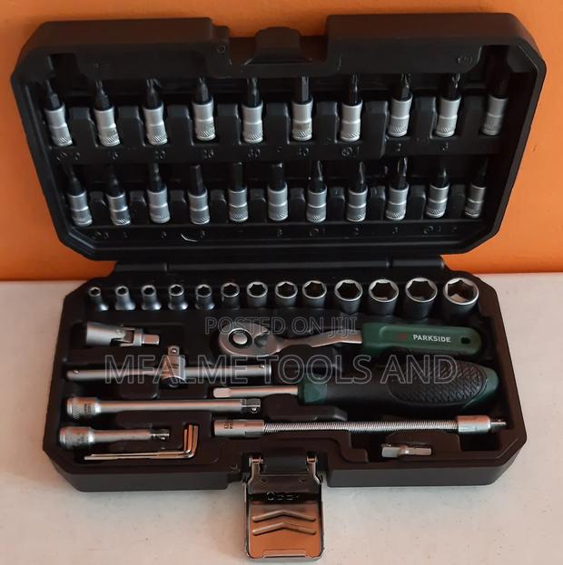Rachet Socket Set New Parkside Heavy Duty Durable Ex-Uk - thumbnail 2