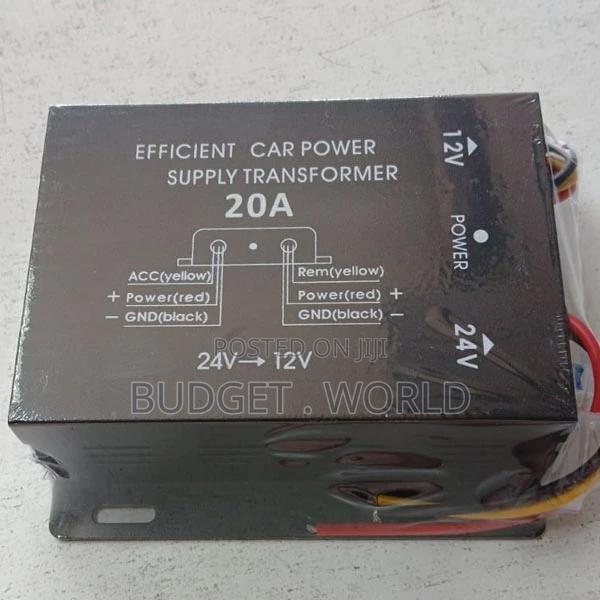20A Converter Input DC 24V Output 12V Car Power Converter