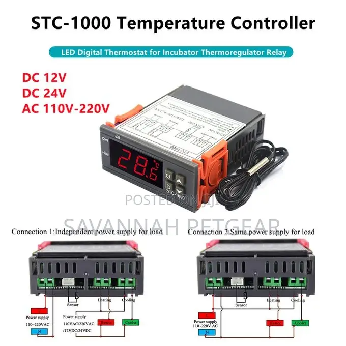STC-1000 Led Digital Thermostat for Incubator Temperature