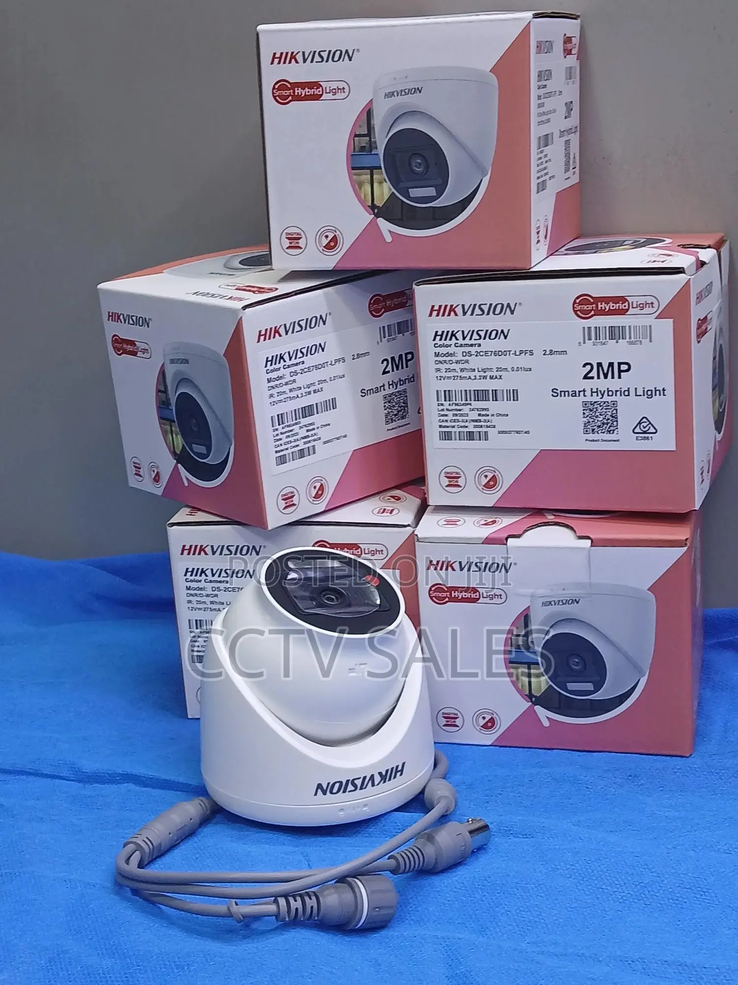 Quality Smart Hybrid Light 2mp Dome CCTV Camera
