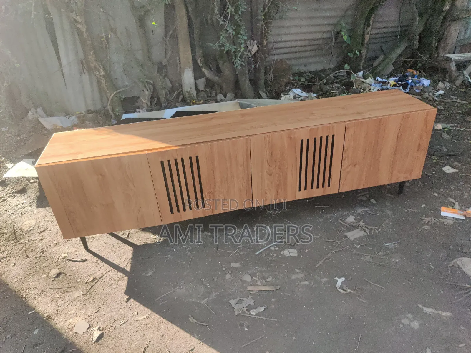Sleek Natural Tv Stand 6ft