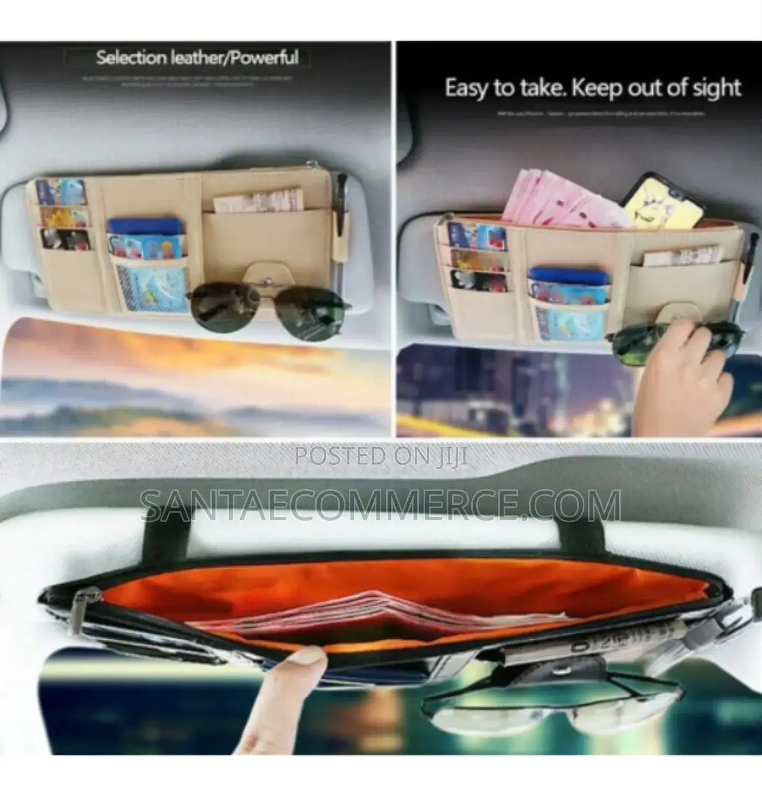 Sun Visor Car Document Organizer