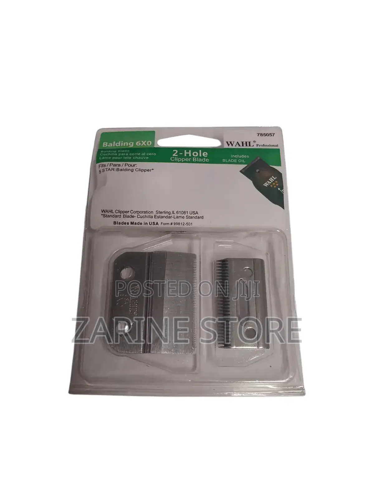 Original Blade Wahl Made in USA 2-Hole Clipper Blade
