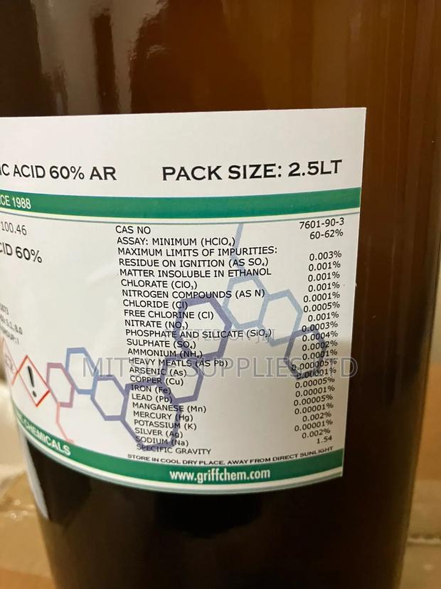 Griffchem Perchloric Acid 60% AR/ACS 2.5L - thumbnail 2