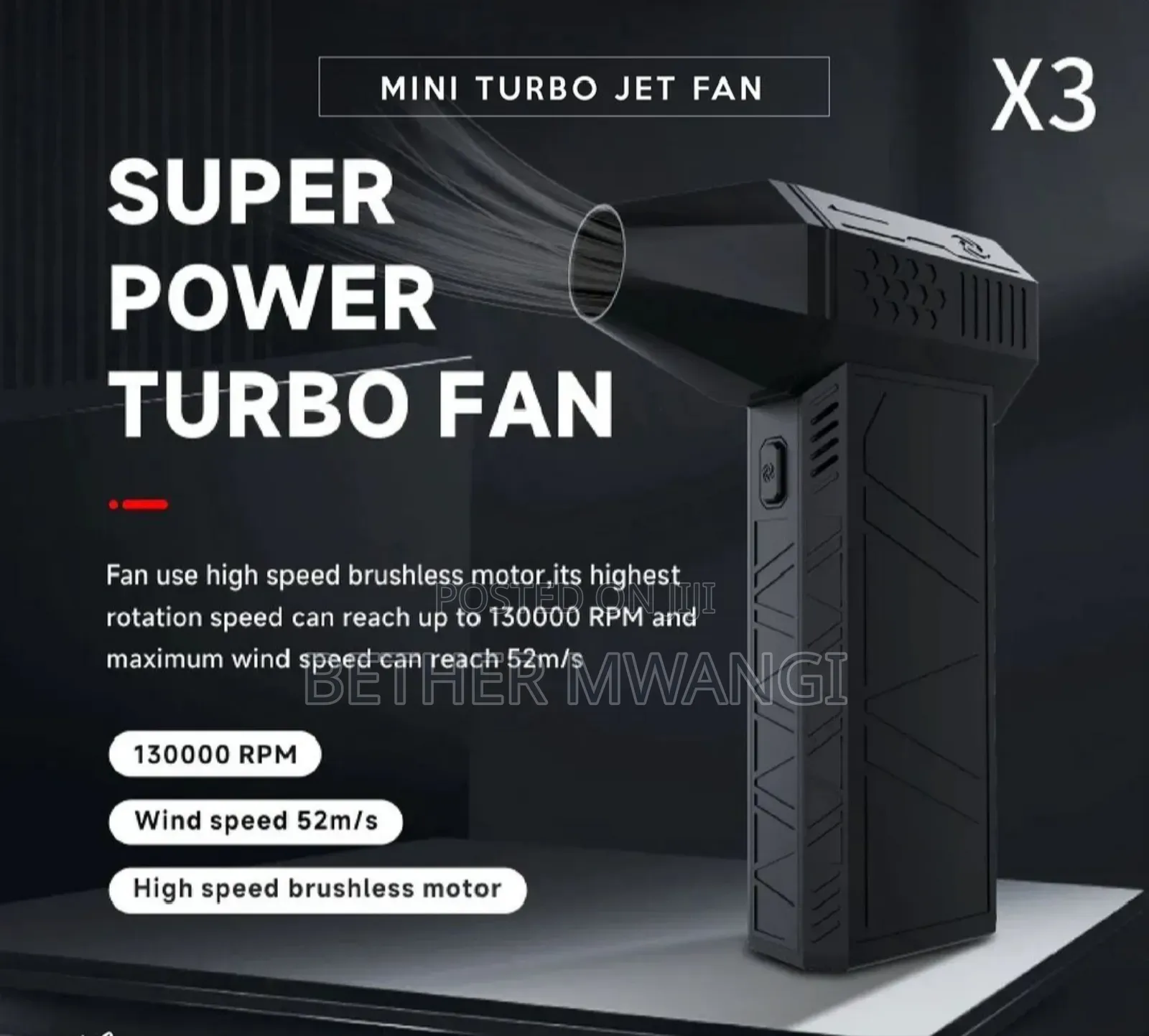 Mini Turbo Jet Fan in Kenya