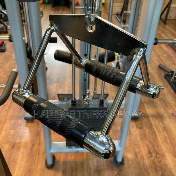 Multi Gym v Handle Attachment Double Seated Row Lat Twin - main view