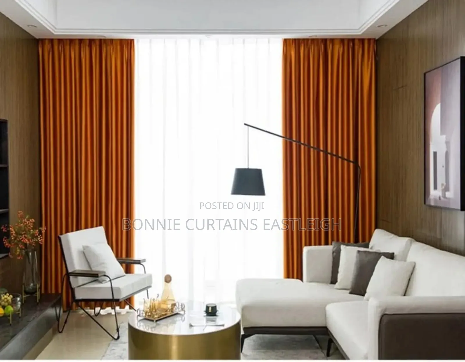 Blue. Glod. Orange. Curtains Curtains