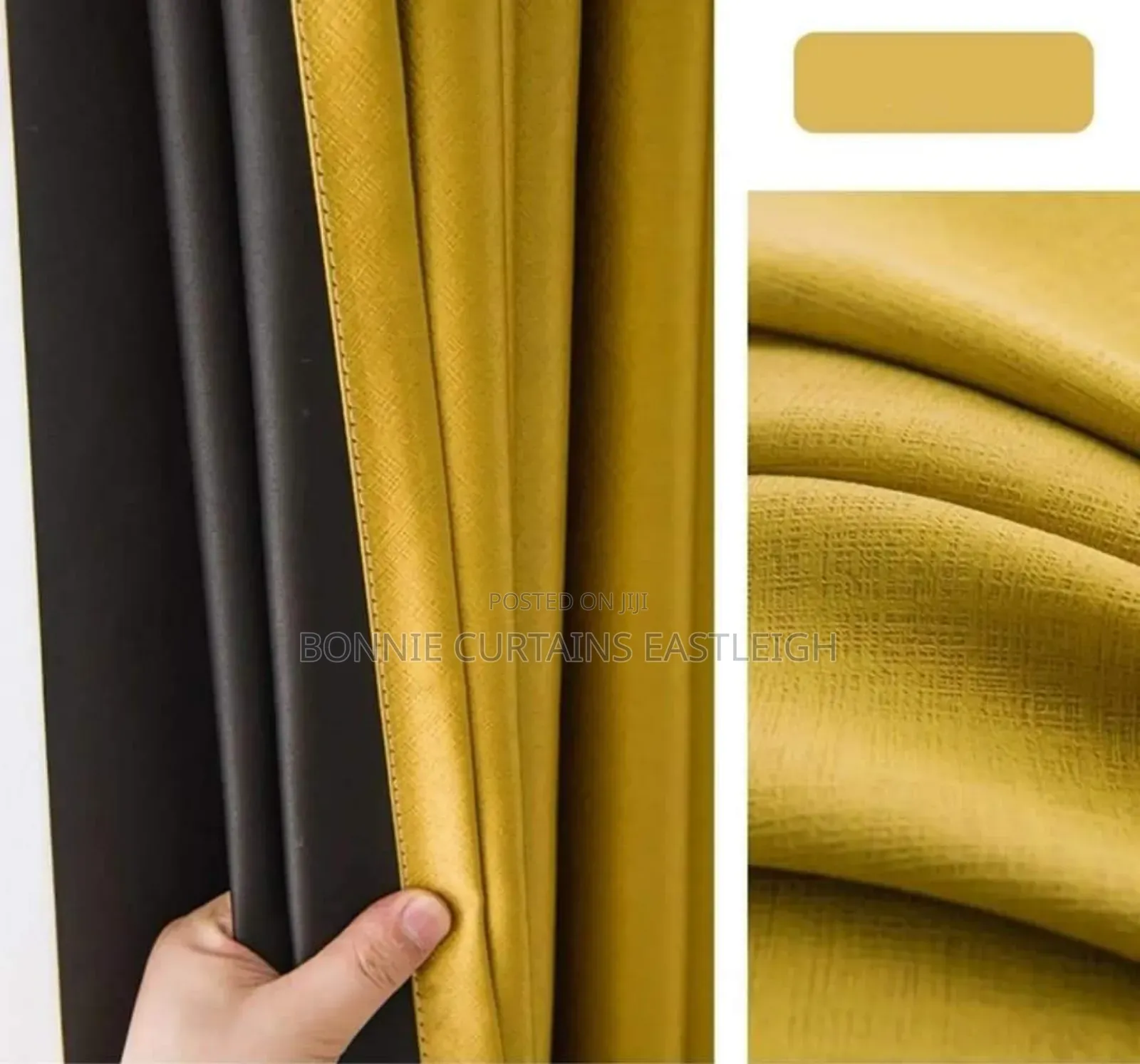 Blue. Glod. Orange. Curtains Curtains