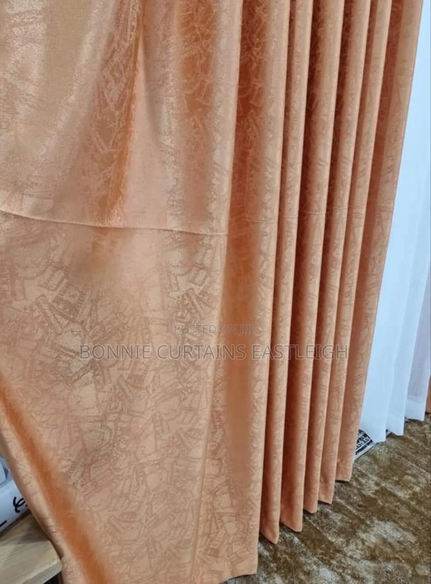 Orange. Cream. Grey. Blue Curtains Curtains - main view