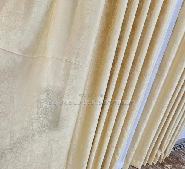 Orange. Cream. Grey. Blue Curtains Curtains - thumbnail 2