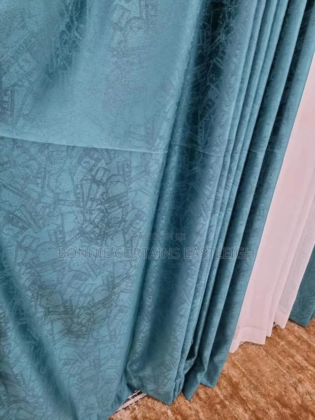 Orange. Cream. Grey. Blue Curtains Curtains - thumbnail 4