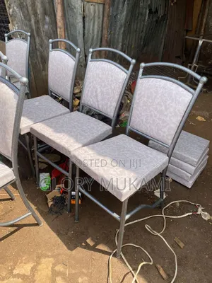 Silver Coated Restaurants And Bar Balls Chairs