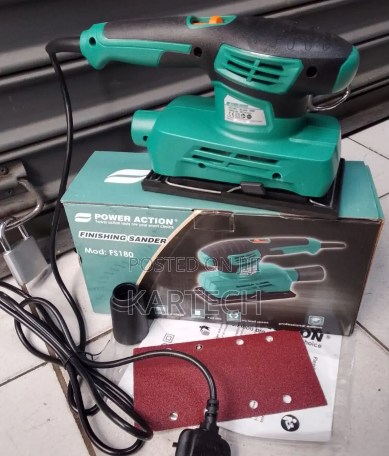 Power Action Finishing Sander
180 Watts