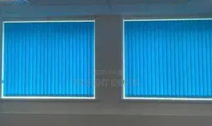 Sky Blue Vertical Office Window Blinds