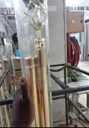 Gold Adjustable Easy to Clean Curtain Rods