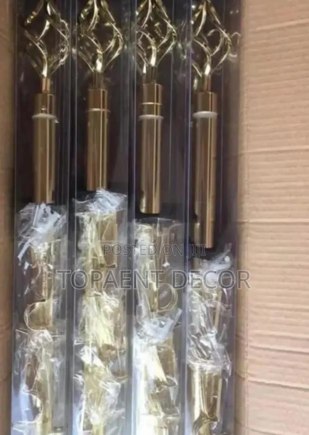 Shiny Single Gold 2m Window Curtains - main view