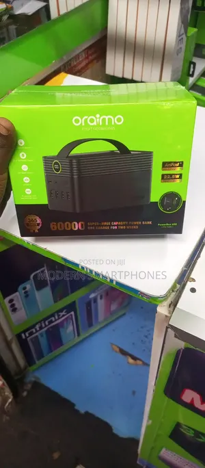 Oraimo 60000 Mah Power Bank 22.5w Super Fast Charging
