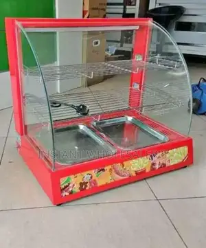 Clean Glass Food/Chips Warmer