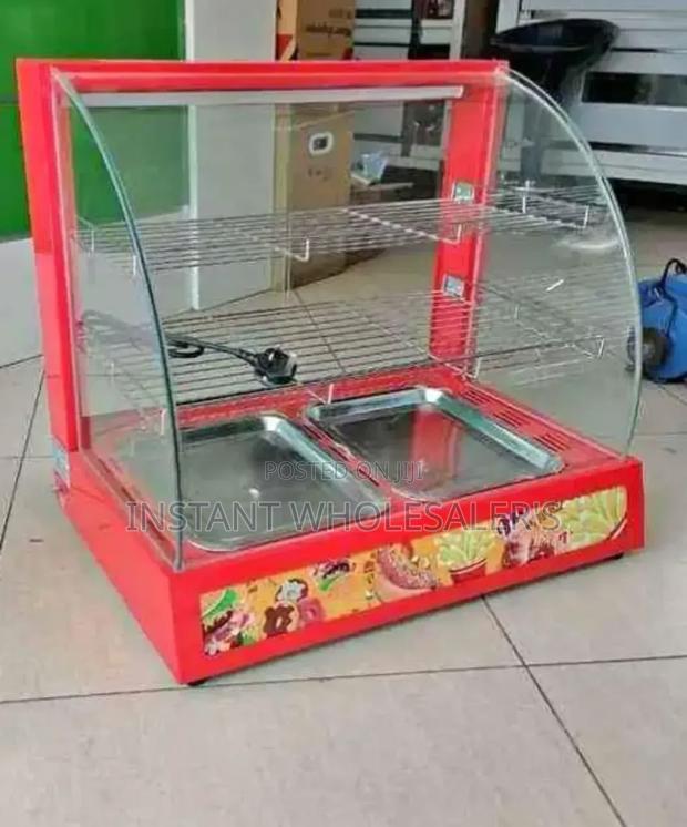 Clean Glass Food/Chips Warmer
