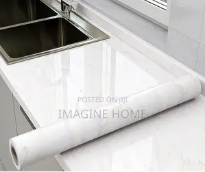 Self Adhesive Marble Contact Paper White Color Hade