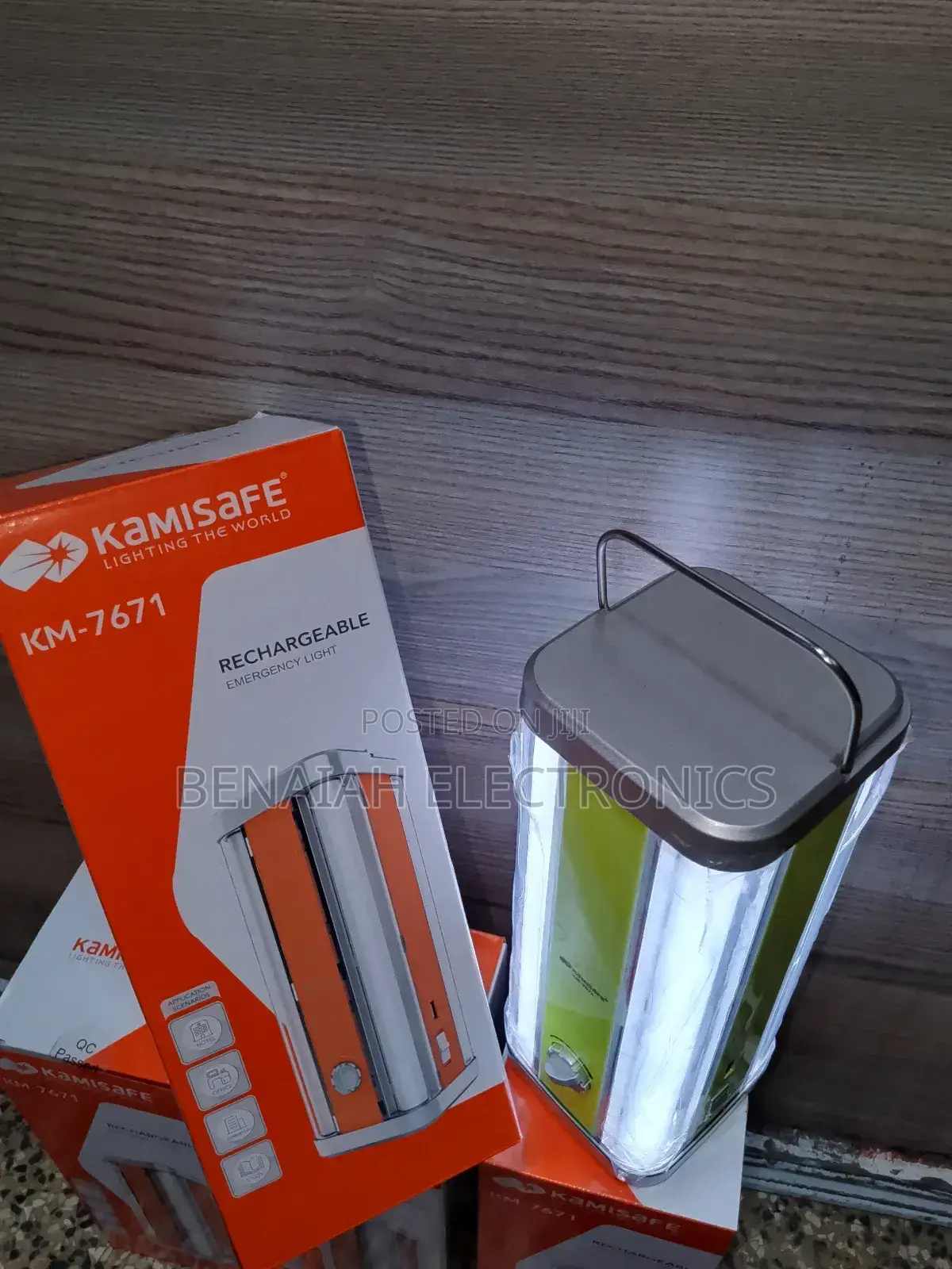 Kamisafe Rechargeable Lamp.Standby Time Max 20 HRS