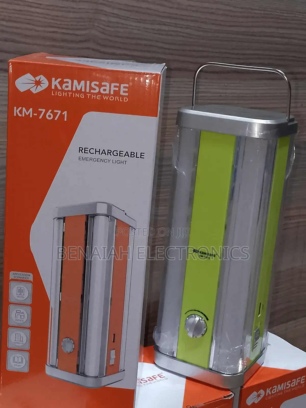 Kamisafe Rechargeable Lamp.Standby Time Max 20 HRS
