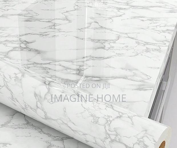 Self Adhesive Marble Contact Paper Wall Kitchen Decoration