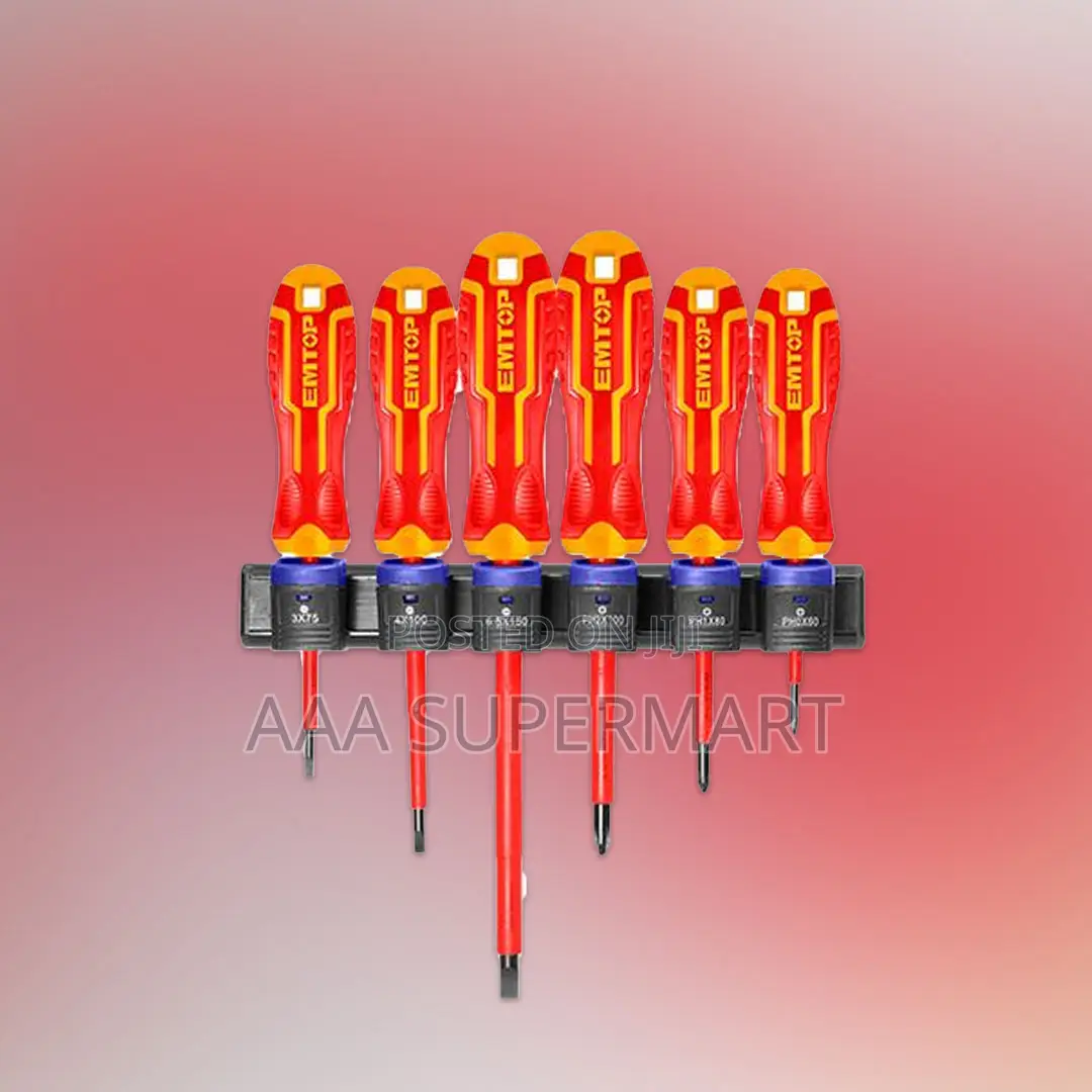 Emtop 6 PCS Go Through Screwdriver Set