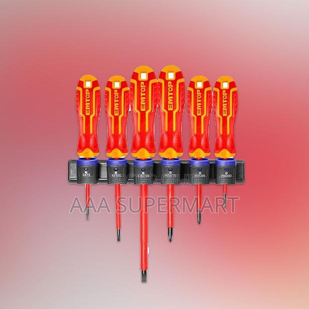 Emtop 6 PCS Go Through Screwdriver Set - main view