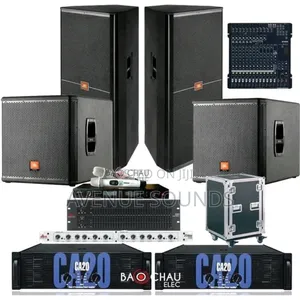 Public Address Sound System Loudspeakers With Amplifiers